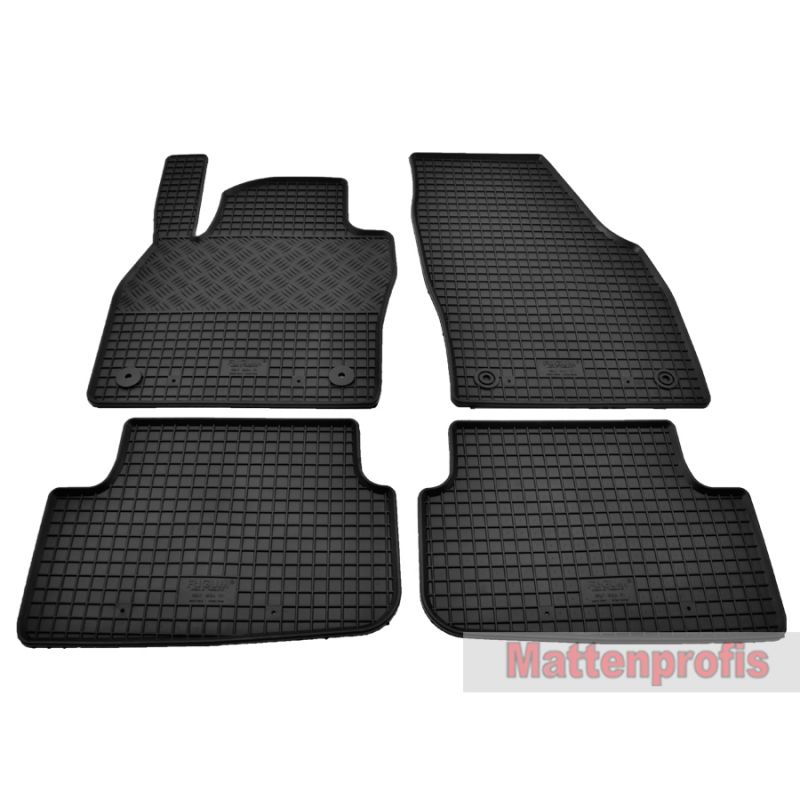 MP Velours Logo Fußmatten passend für VW Golf VIII 8 Schrägheck ab