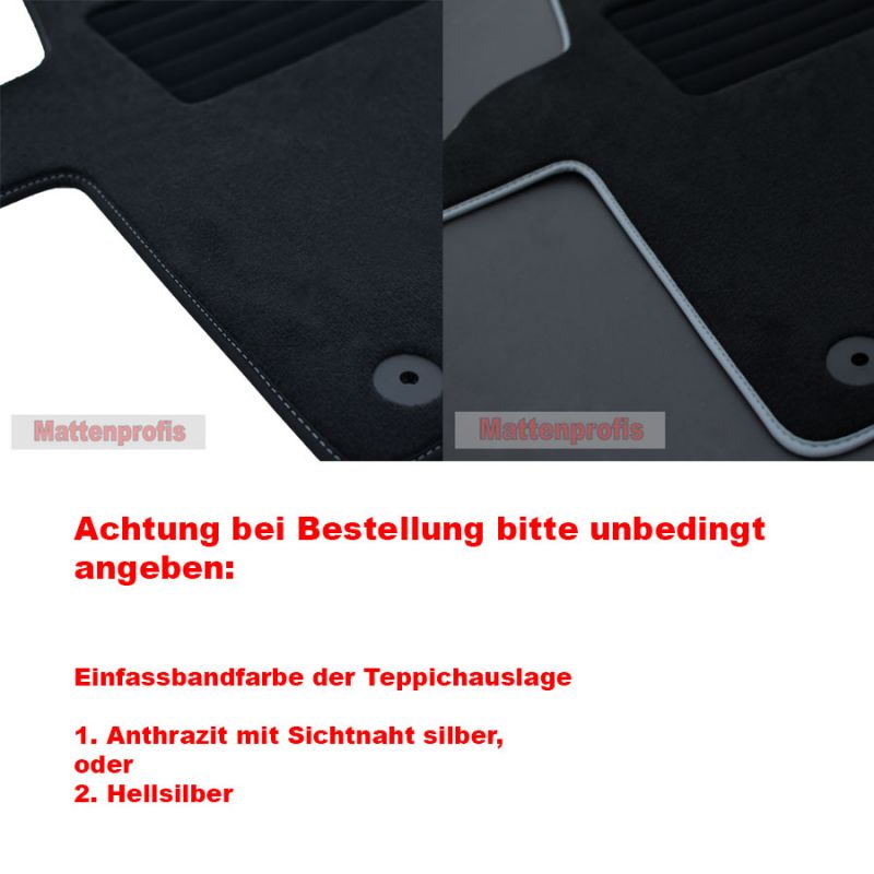Komplettauslage Premium Velour Fußmatten für VW T5 /1 Multivan ab Bj.2003 -  2015 - Mattenprofis Online Shop